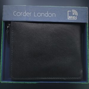 Corder London Black RFID Wallet